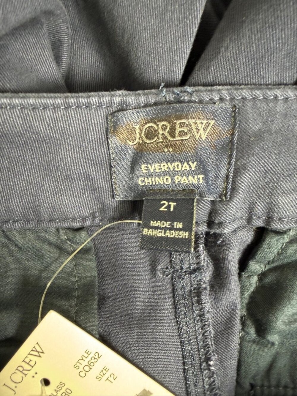 J. Crew Factory Tall Everyday Chino Pant Size 2 Tall Navy Blue Preppy Academia - Picture 4 of 13